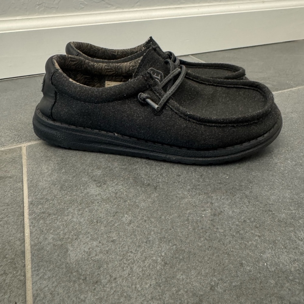 Hey Dude Kids Black Sneakers